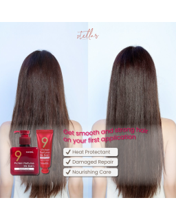 MASIL Protein Silk Balm adds shine and a mild glitter to your hair
