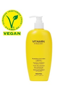 Liposomal vitamin body lotion eliminates dryness and flaking.