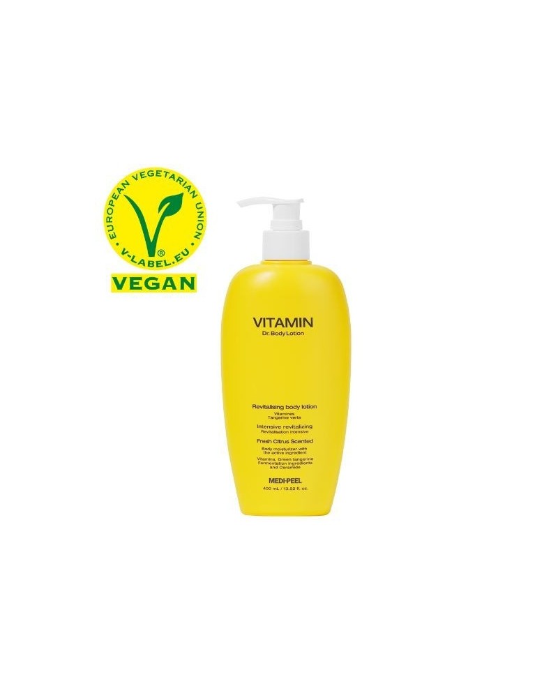 Liposomal vitamin body lotion eliminates dryness and flaking.