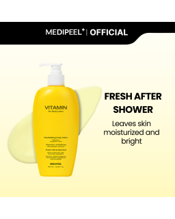 Liposomal vitamin body lotion eliminates dryness and flaking.