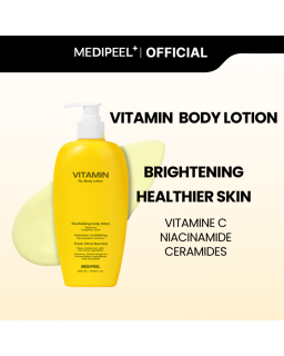Liposomal vitamin body lotion eliminates dryness and flaking.