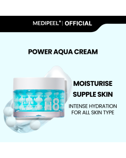 Refreshing face cream contains 57 hyaluronic acid capsules to moisturize skin and promote elasticity