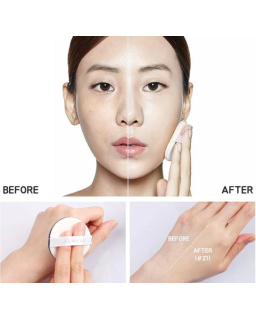 A tri-functional cushion with its UV Blocking SPF50+