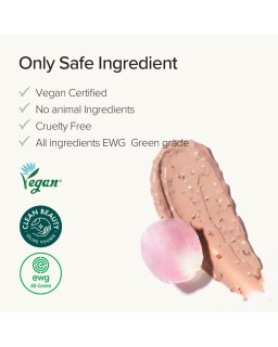 Rose wash off clay mask