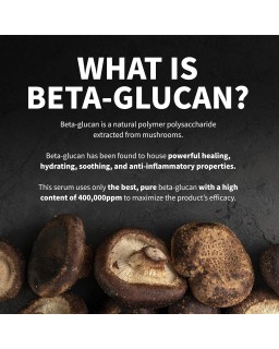 Este suero contiene 98 % de betaglucano para hidratar la piel