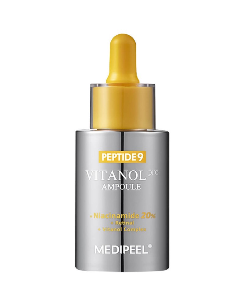 Give your skin a radiant glow and get rid of blemishes with Medi-Peel Peptide 9 Vitanol Ampoule Pro.