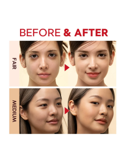 World bestseller! Cushion with 23 awards! Every 4 seconds 1 Mask Fit Red Cushion is sold in the world!