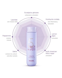 MASIL 5 SALON NO YELLOW SHAMPOO, 300ml (2025.06.20)