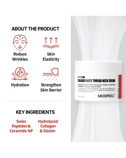 MEDIPEEL+ Premium 2.0 Collagen Naite Thread Neck Cream, 10g
