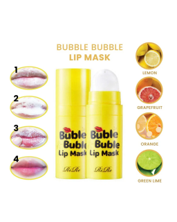 Enriched with Vitamin C, this bubble lip mask helps soften, brighten and moisturize lips, while reducing wrinkles and dead skin