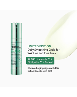 This ampoule helps refine rough skin to achieve smooth and dewy skin. The synergy between reedle shot and reti-A provides thorou