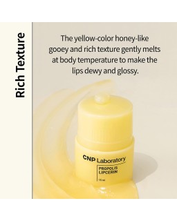 Get the CNP best-selling Korean honey lip balm now ! This mega hit item, enriched with nourishing propolis, provides intense hyd