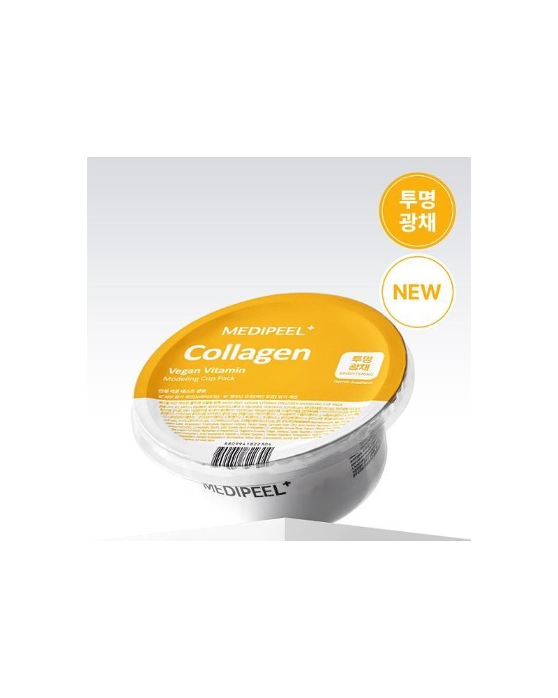 Brightening mask Medi-Peel Collagen Vegan Vitamin Modeling Cup Pack eliminates dullness, reduces the appearance of pigmentation