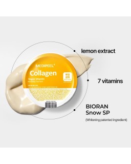 Brightening mask Medi-Peel Collagen Vegan Vitamin Modeling Cup Pack eliminates dullness, reduces the appearance of pigmentation