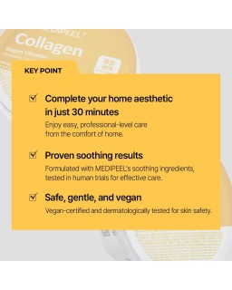 Brightening mask Medi-Peel Collagen Vegan Vitamin Modeling Cup Pack eliminates dullness, reduces the appearance of pigmentation