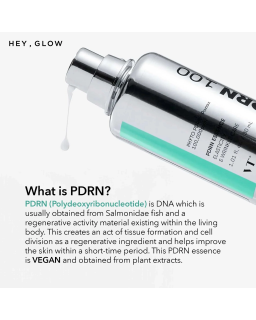Achieve a radiant glow with this powerful firming essence packed with 100,000ppm of low-molecular ginseng-derived PDRN.