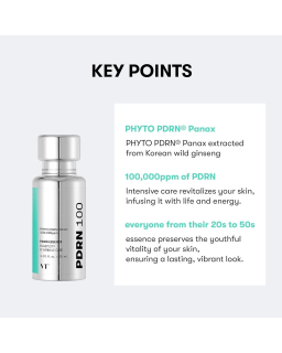 Achieve a radiant glow with this powerful firming essence packed with 100,000ppm of low-molecular ginseng-derived PDRN.