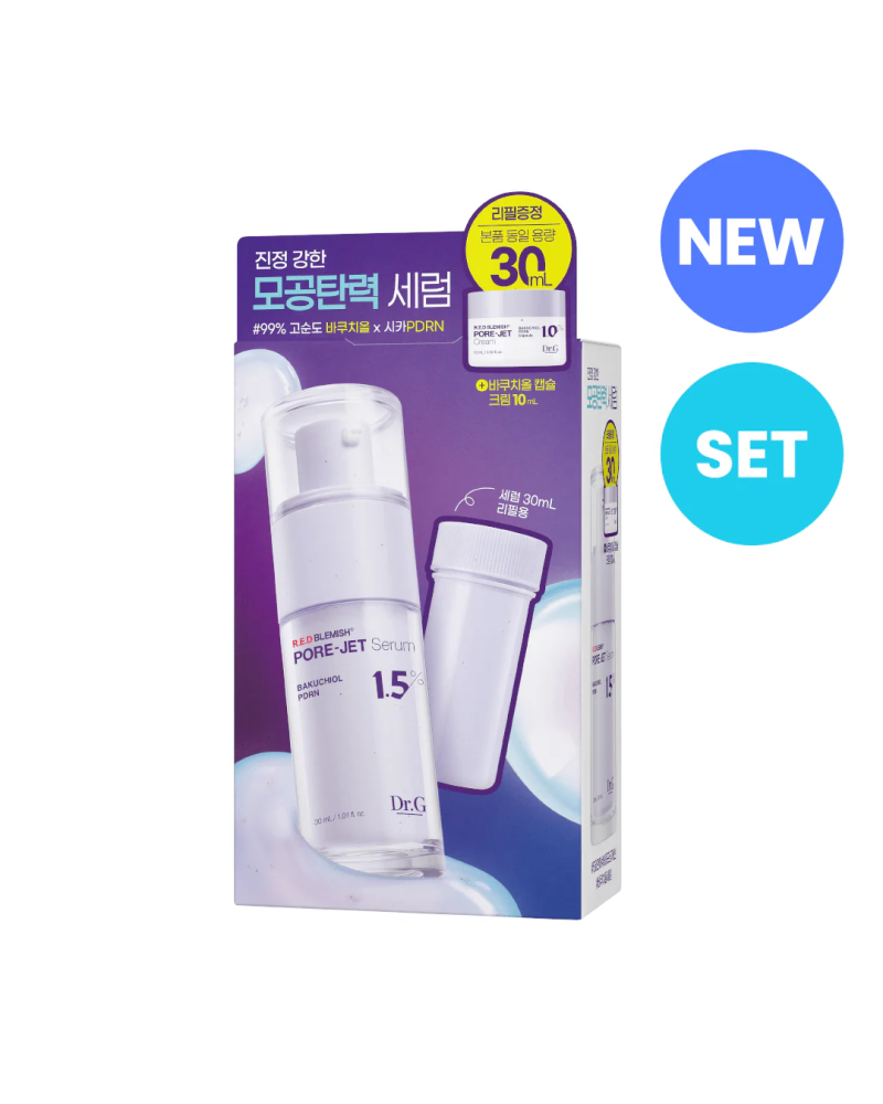 Experience the powerful effects of Pore-Jet Serum, infused with bakuchiol and proven to outperform retinol.