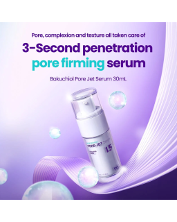 Experience the powerful effects of Pore-Jet Serum, infused with bakuchiol and proven to outperform retinol.