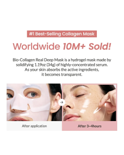 This Korean collagen mask offers firming, moisturizing and brightening effects.