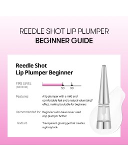 Perfect your pout with the latest addition beginner-friendly to VT’s Reedle Shot line, a glossy lip plumper  to moisturize and