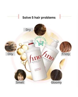 Champú premium Shiseido Fino Premium Touch para hidratar, fortalecer y reparar el cabello.