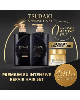 Tsubaki Premium EX Damage & Repair set de Shiseido es un set de cuidado capilar especialmente desarrollado para brindar un trata