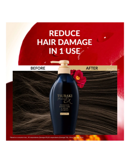 Tsubaki Premium EX Damage & Repair set de Shiseido es un set de cuidado capilar especialmente desarrollado para brindar un trata