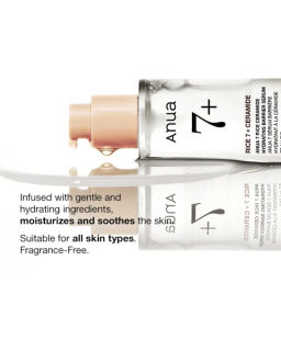 A hydrating serum that nourishes your skin via moisturizing, leaves it looking glowy, and helps reduce sebum by  moisturizing.