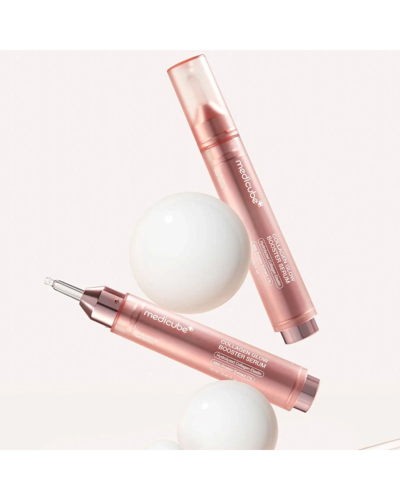 Introducing our newest skincare innovation: the Collagen Glow Booster Milk Serum, your key to achieving cushiony.
