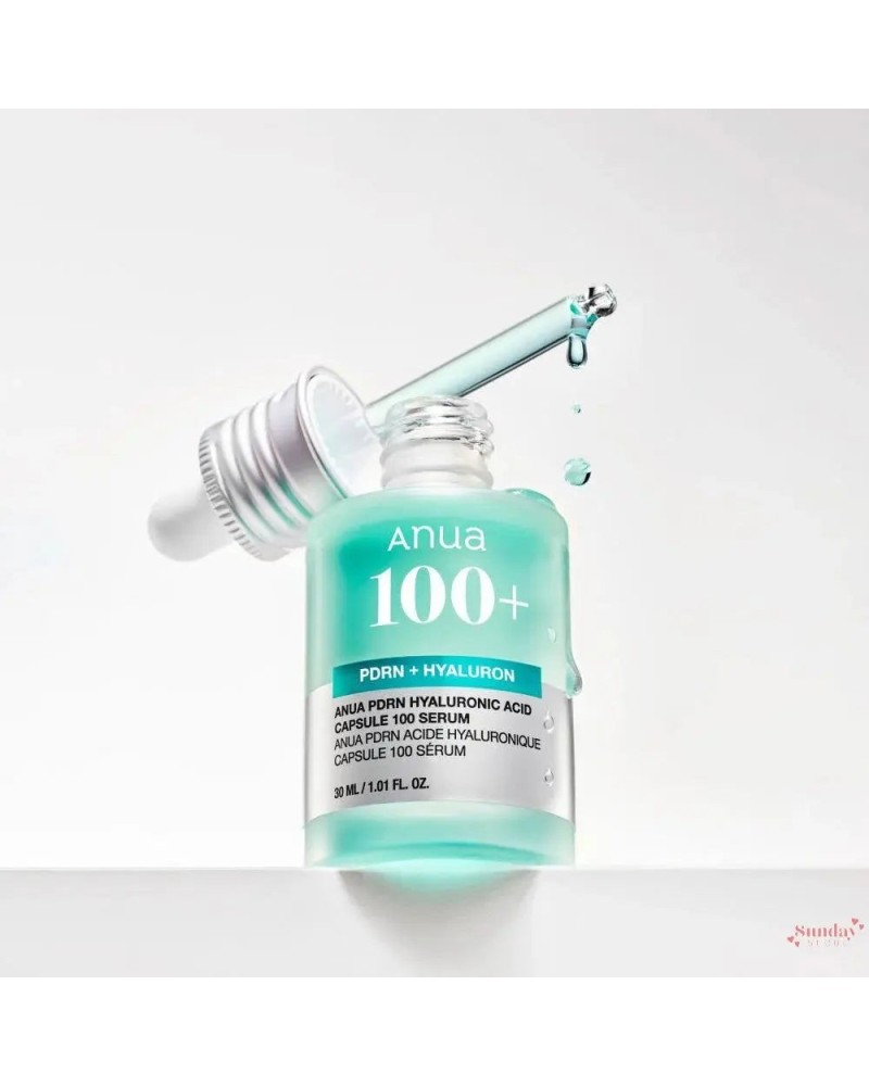 Un sérum hidratante de tono esmeralda con PDRN, ácido hialurónico y colágeno, diseñado para mantener la hidratación, la suavidad