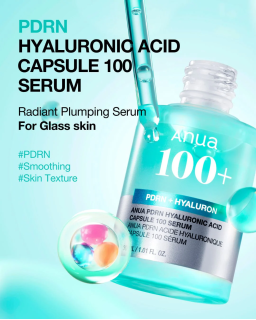 Un sérum hidratante de tono esmeralda con PDRN, ácido hialurónico y colágeno, diseñado para mantener la hidratación, la suavidad