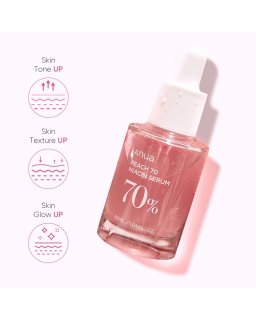 Un sérum iluminador con melocotón y niacinamida, diseñado para restaurar el brillo natural y saludable de tu piel.