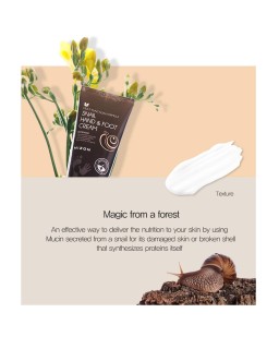 Hand and foot cream takes care of hands and feet to keep them moisturized for a long time.