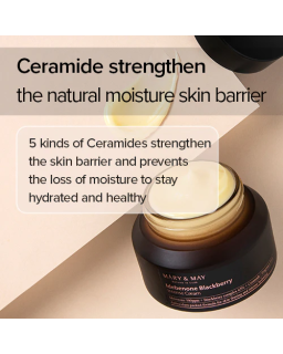 Revitalize your skin with Mary&May Idebenone Blackberry Intense Cream, an incredibly rich and balanced cream, saving skin