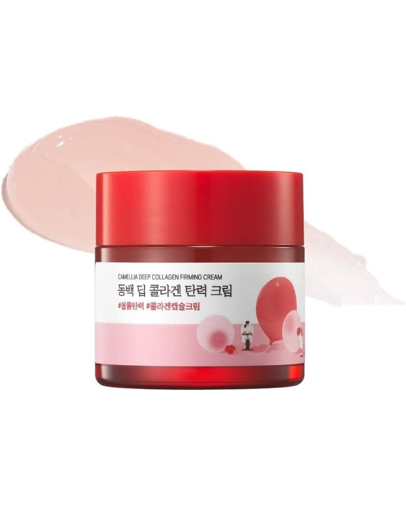 Restore elasticity and radiance with Round Lab's Camellia Deep Collagen Firming Cream