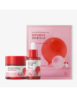 Restore elasticity and radiance with Round Lab's Camellia Deep Collagen Firming Cream