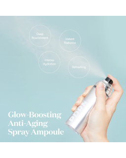 Give your skin a revitalizing and moisturizing boost anytime, anywhere with this spray ampoule containing ginseng-derived PDRN.