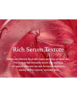 Experience glowing, soothed skin with Arencia's Overnight Red Smoothie Face Mask Serum.