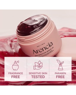 Experience glowing, soothed skin with Arencia's Overnight Red Smoothie Face Mask Serum.