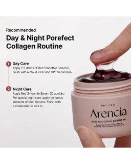Experience glowing, soothed skin with Arencia's Overnight Red Smoothie Face Mask Serum.
