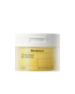 Vita Niacinamide Gel Toner Pads son el primer paso hacia una piel más luminosa, suave y visiblemente saludable.