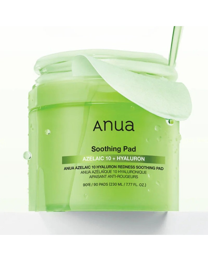 Con Anua - Azelaic 10 Hyaluron Redness Soothing Pad obtienes una solución eficaz y suave directamente del mundo de los expertos
