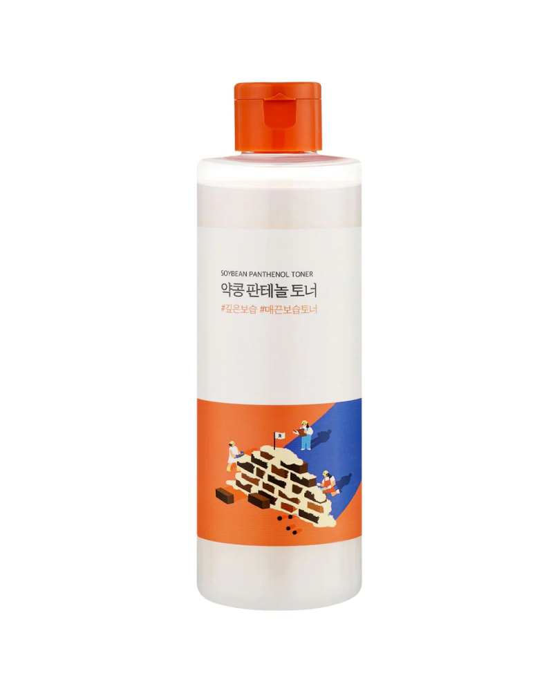 Disfruta de una hidratación profunda e instantánea con el tónico con pantenol, Round Lab Soybean Panthenol Toner.