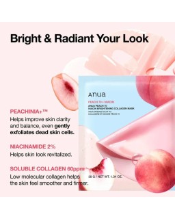 Infused with peach and collagen, this mask helps improve skin's texture, leaving it dewy and radiant after overnight use.