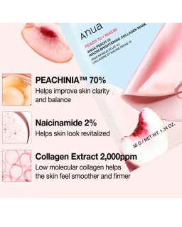 Infused with peach and collagen, this mask helps improve skin's texture, leaving it dewy and radiant after overnight use.
