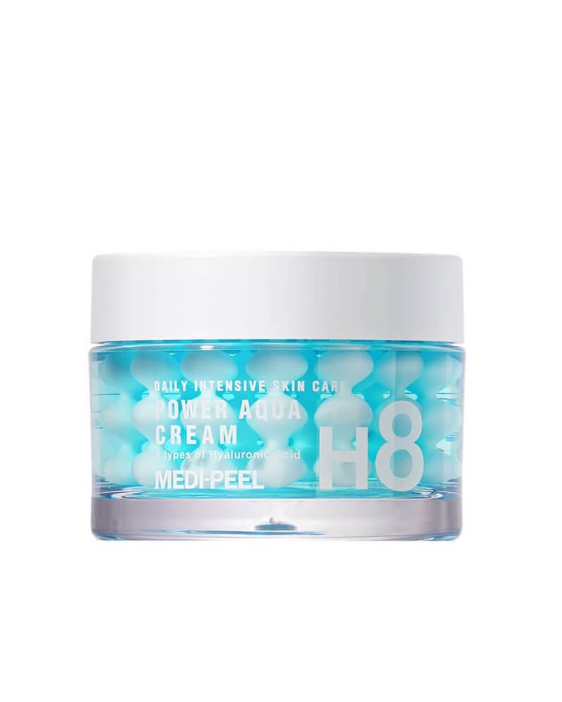 Refreshing face cream contains 57 hyaluronic acid capsules to moisturize skin and promote elasticity
