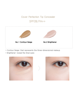 THE SAEM Cover Perfection Tip Concealer, 6.5g, 01 Clear Beige