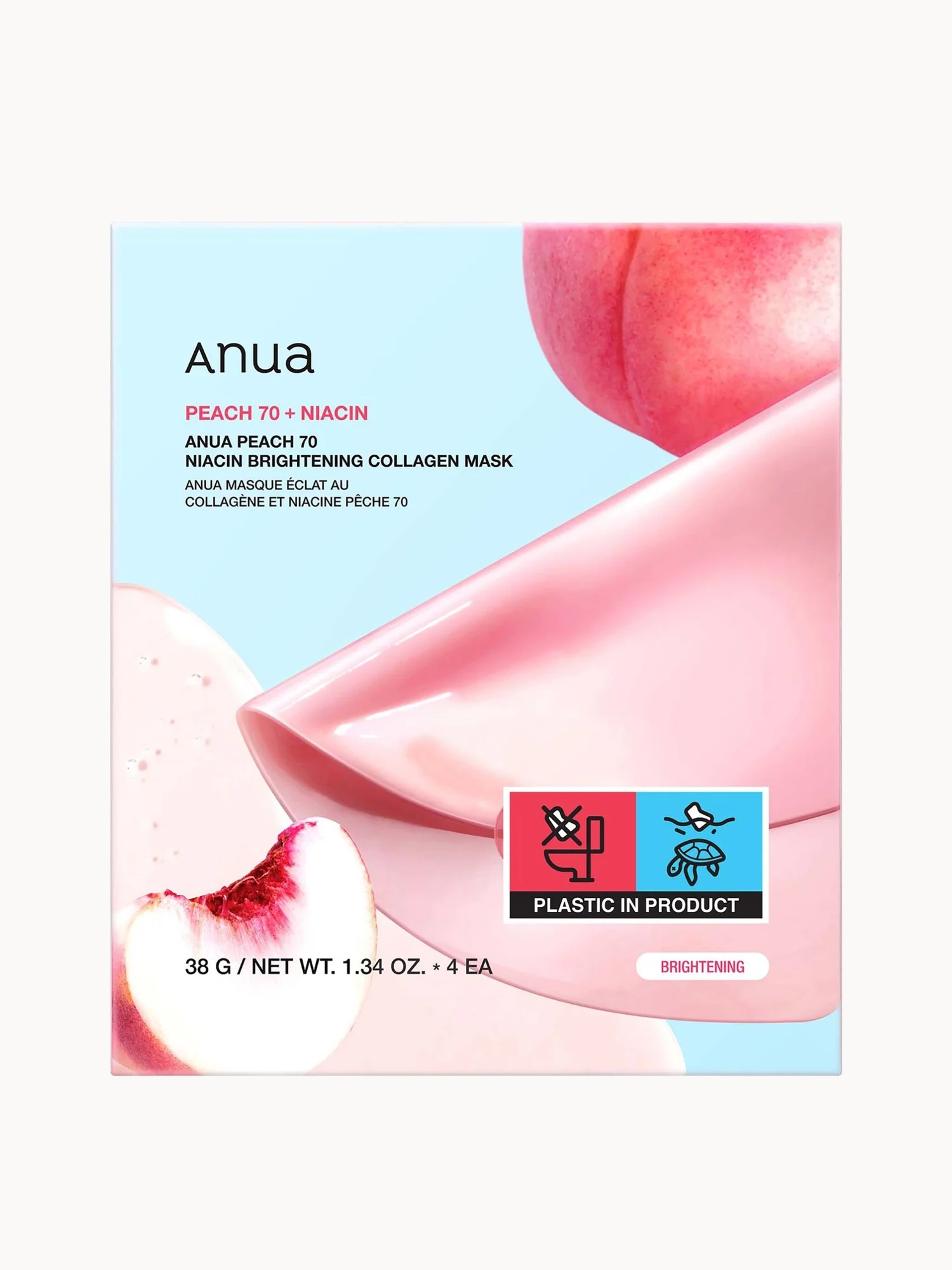 Anua Peach 70 Niacin Brightening Collagen Mask