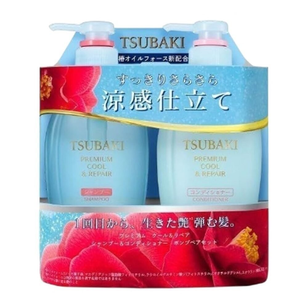 Shiseido Tsubaki Premium Cool & Repair Set, 450ml + 450ml